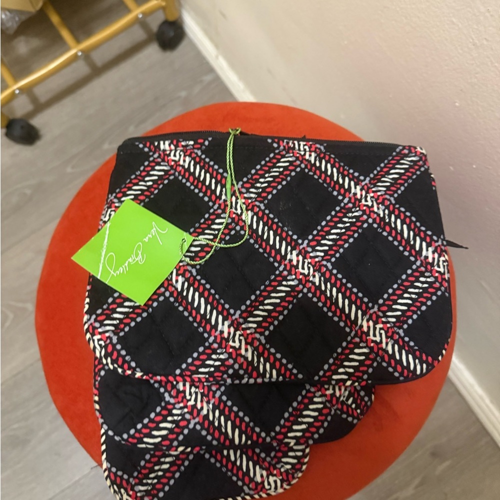 Vera Bradley Plaid Quilted Pouch Set - Picture 2 of 3